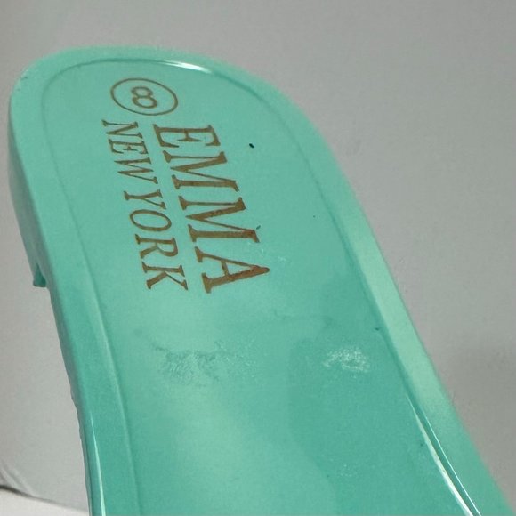 Women's Mint Green Slide Sandals - Picture 5 of 7